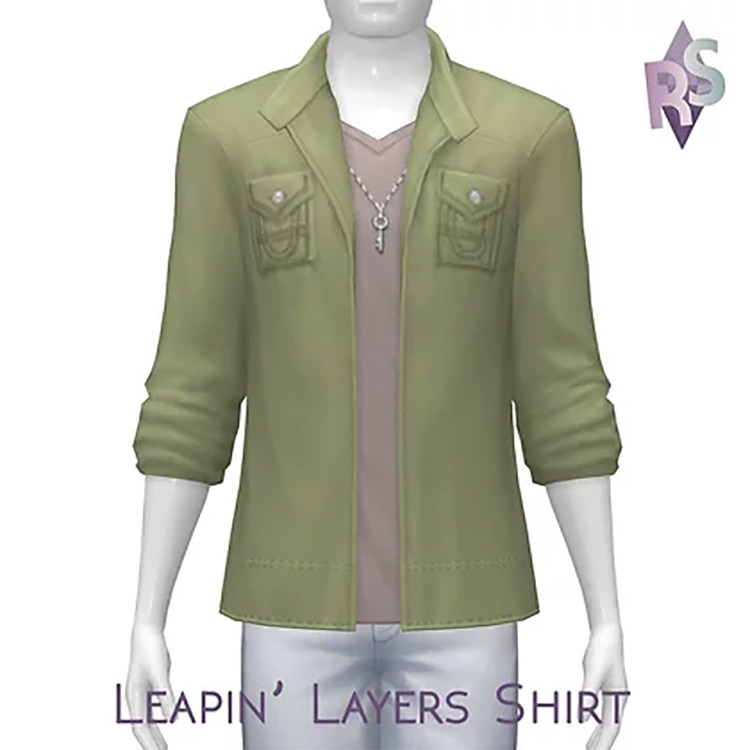 Leapin’ Layers Shirt / Sims 4 CC