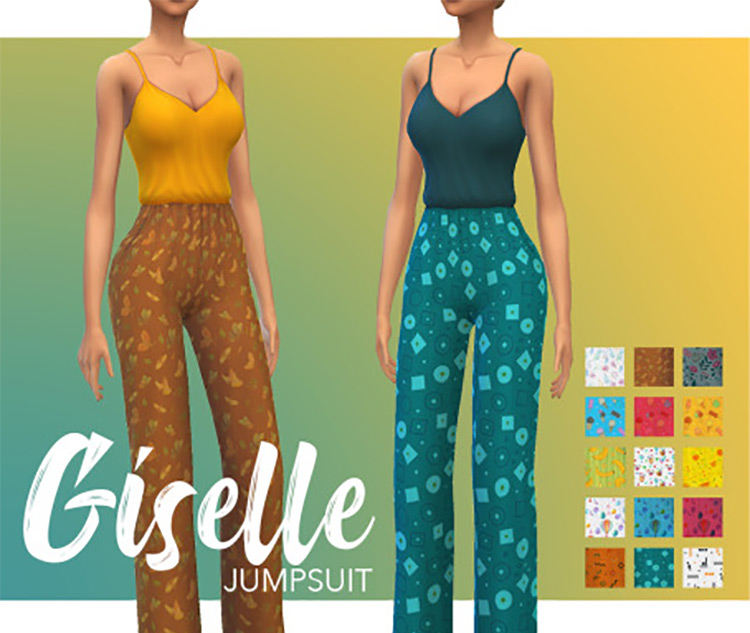 Giselle Jumpsuit / Sims 4 CC