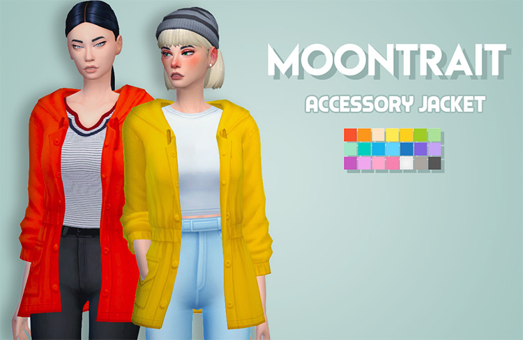 Moontrait Accessory Jacket / Sims 4 CC