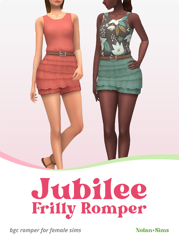 Jubilee Frilly Romper / Sims 4 CC