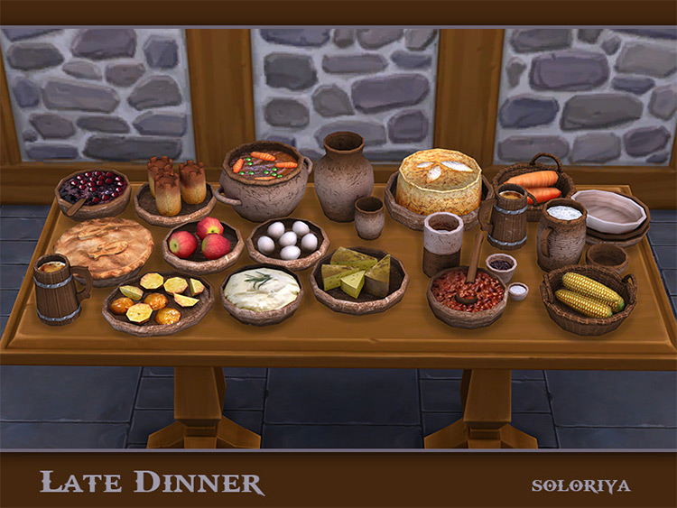 Late Dinner / Sims 4 CC