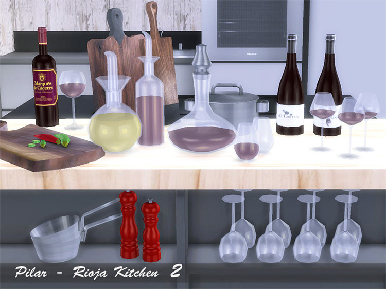 Rioja Kitchen 2 / Sims 4 CC