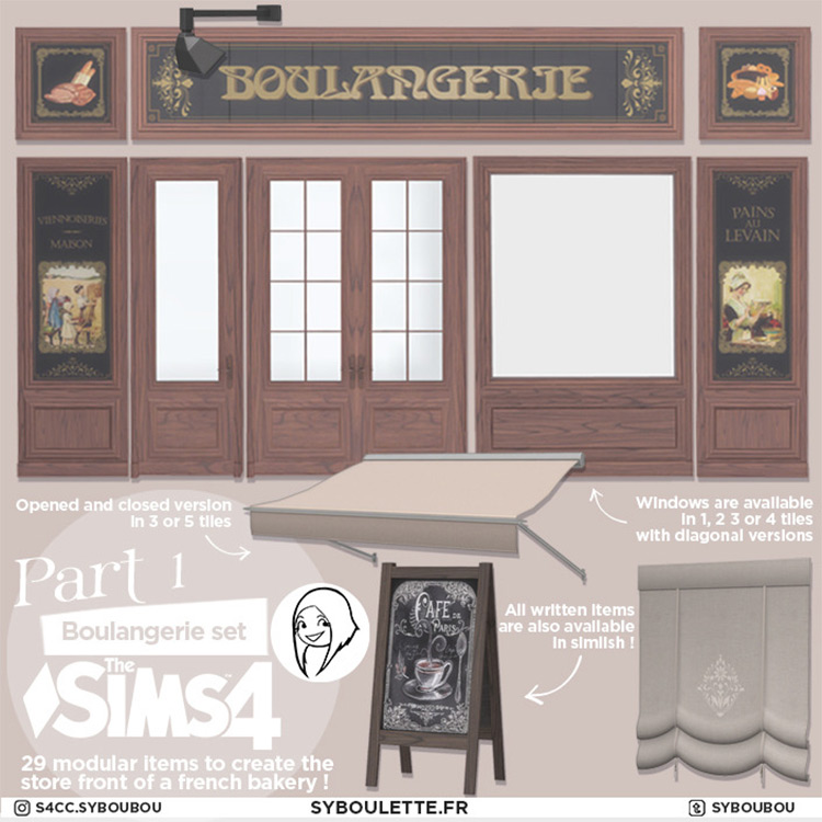 Boulangerie Set - Part 1 / Sims 4 CC