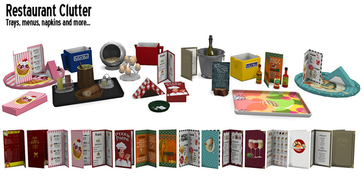 Best Restaurant Clutter CC Sets for The Sims 4   FandomSpot - 61