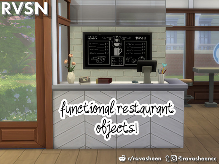 Enjoy the Lentil Things Restaurant Set / Sims 4 CC