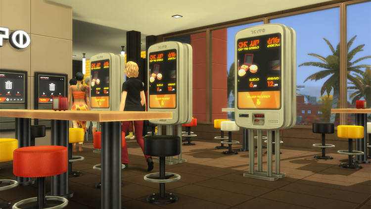 Greasy Goods Fast Food Clutter / Sims 4 CC