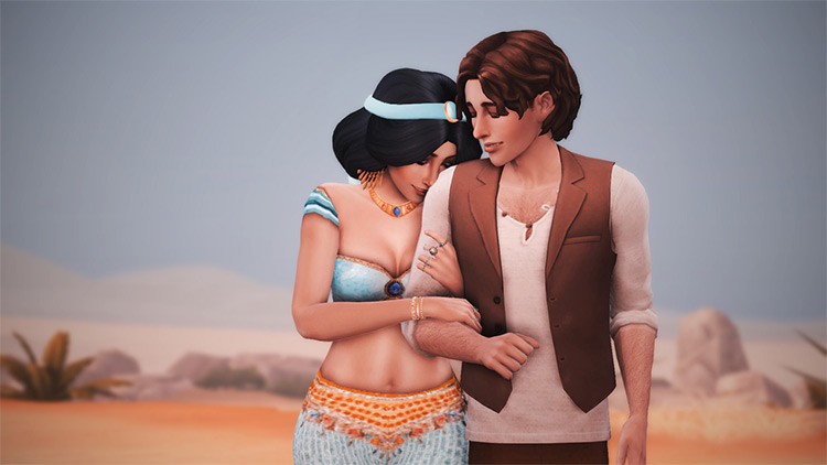 Jasmine & Aladdin / Sims 4 CC