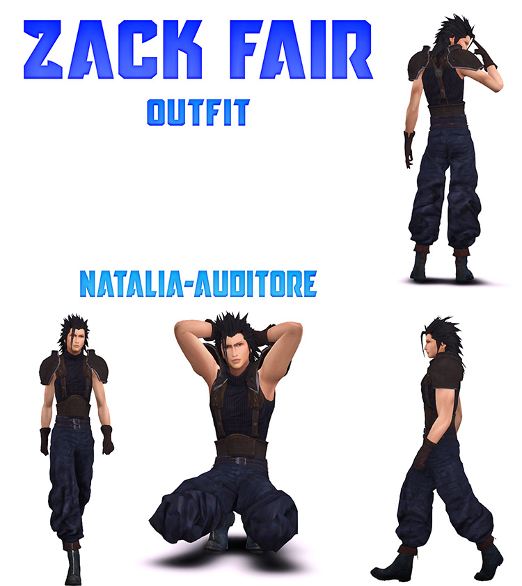 Zack Outfit + Accessories / Sims 4 CC
