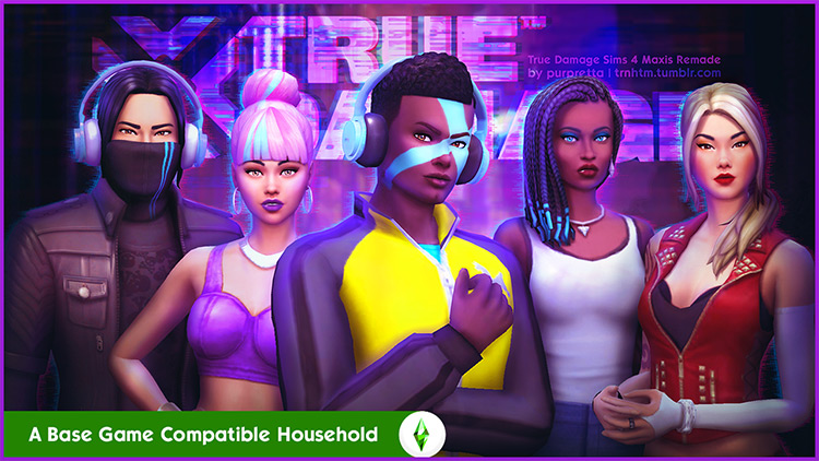 True Damage League of Legends Fan Pack / Sims 4 CC