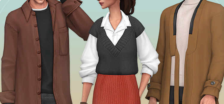 Autumn Style outfits (Incheon TS4 CC)