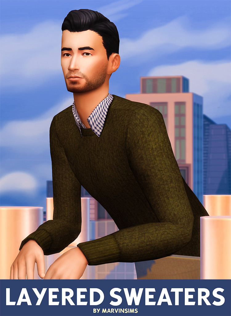 Layered Sweaters / Sims 4 CC