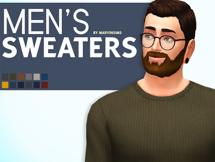 MarvinSims’ Male Sweaters / Sims 4 CC