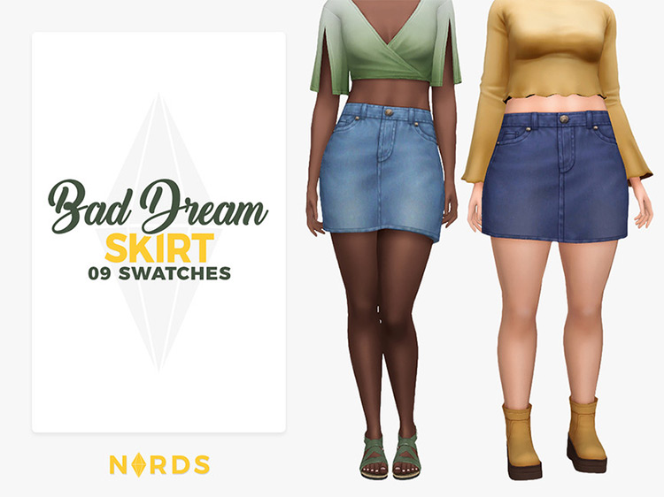 Bad Dream Skirt / Sims 4 CC