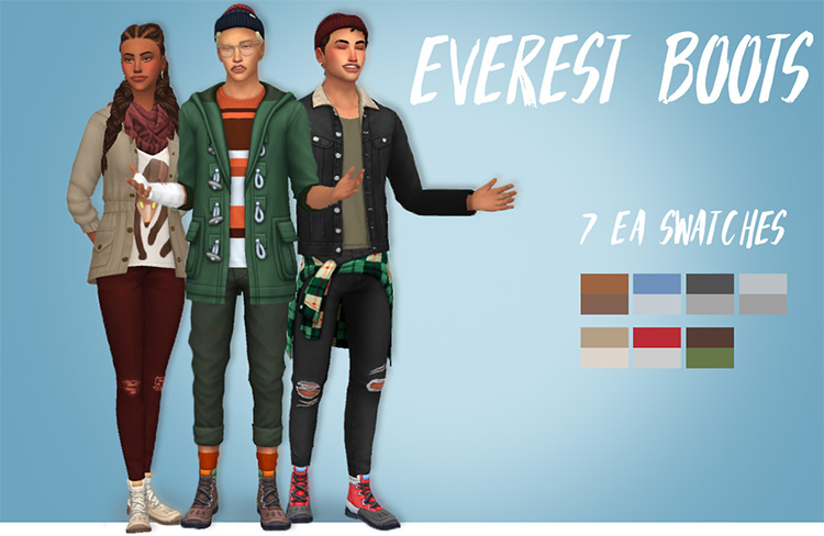 Everest Boots / Sims 4 CC