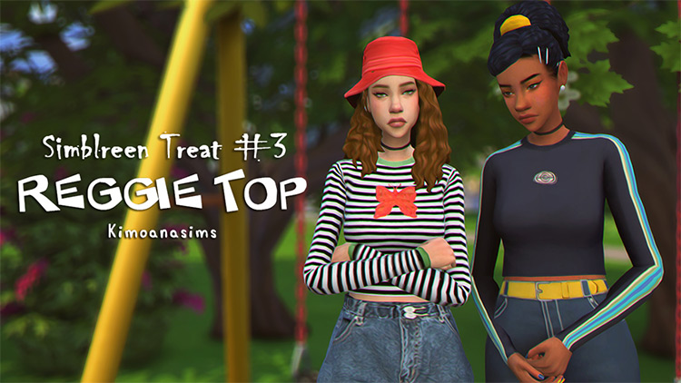 Reggie Top / Sims 4 CC
