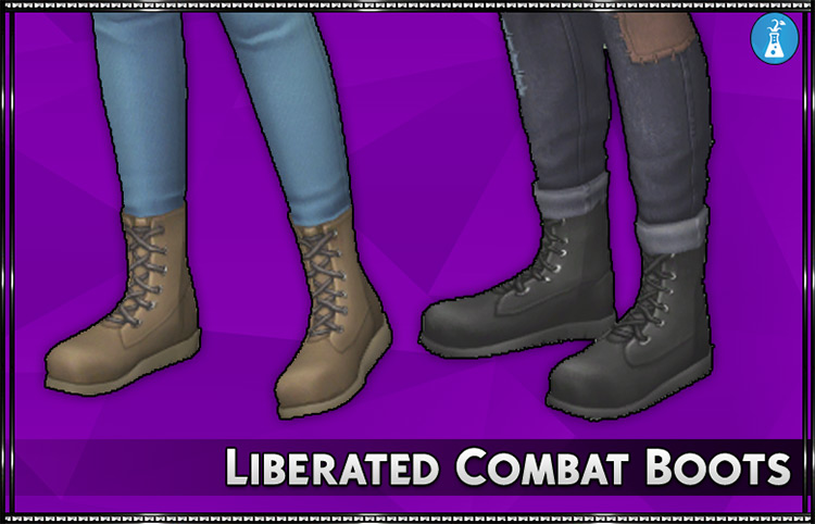 Liberated Combat Boots / Sims 4 CC