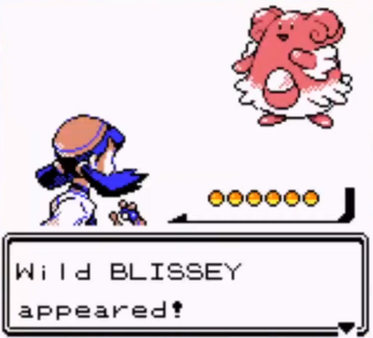 Pokémon Perfect Crystal screenshot, wild Blissey in battle
