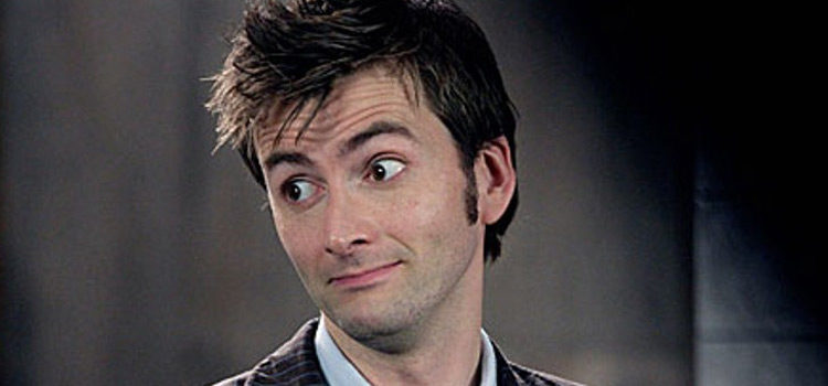 David Tennant as Doctor Who, side look