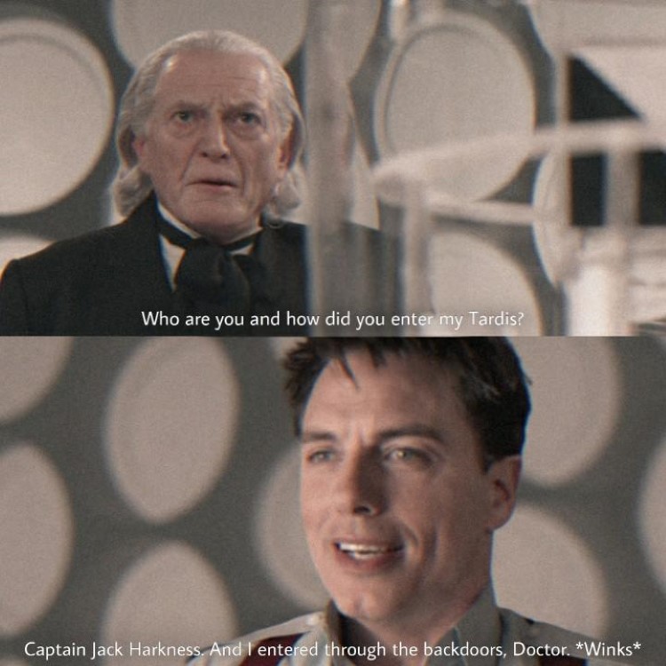 Captain Jack Harkness, backdoors Doctor Who