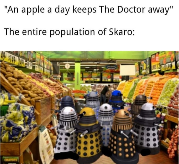 An apple a day keeps The Doctor away, Skaro