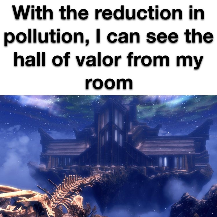 Reduction in pollution seeing valor hall