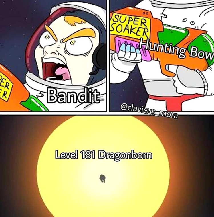 Level 181 dragonborn meme