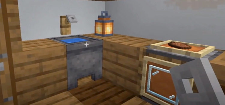 Kitchen design in Minecraft