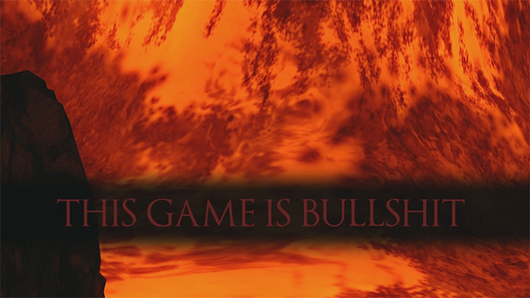 This Game Is Bullsh*t Death Message Dark Souls 2 Mod