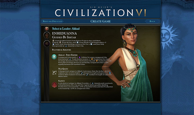 leaders in civ 6