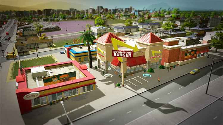 Gula's In-and-Out Burger - Cities Skylines