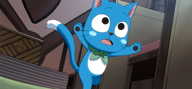 Blue Cat in Fairy Tail - Anime Screenshot