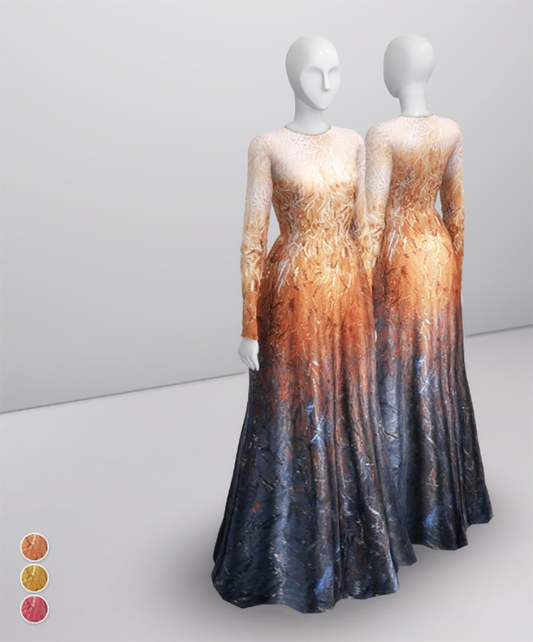 Best Long Sleeve Dress Cc To Download For Sims 4 Fandomspot ...