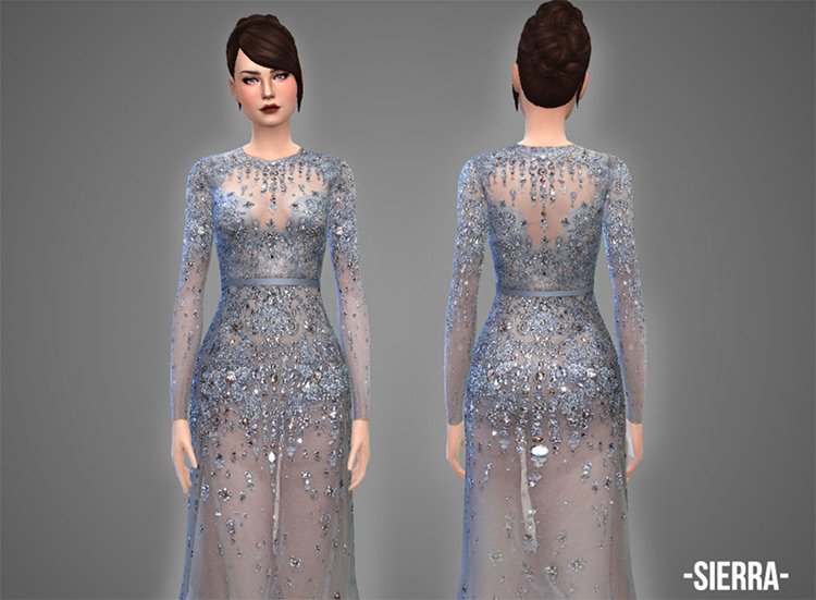 Screenshot of Sierra Gown - The Sims 4