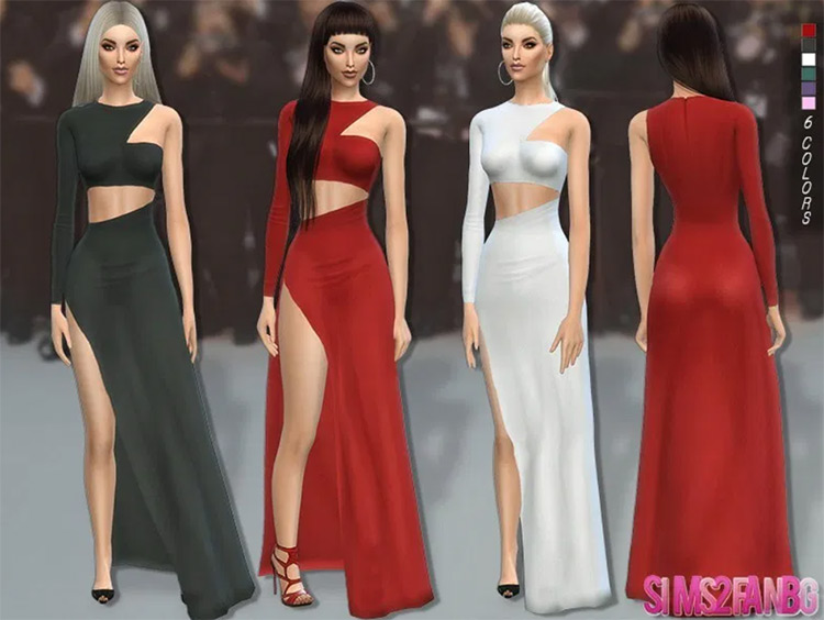 Best Long Sleeve Dress CC To Download For Sims 4   FandomSpot - 56