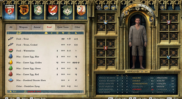 A Sorted Inventory Kingdom Come Deliverance Mod