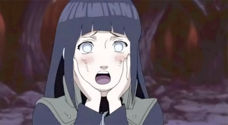 Hinata Hyuga in Naruto, Anime Screenshot