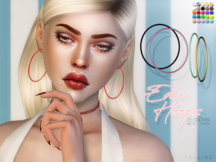 Best Sims 4 Hoop Earrings CC To Download   FandomSpot - 27