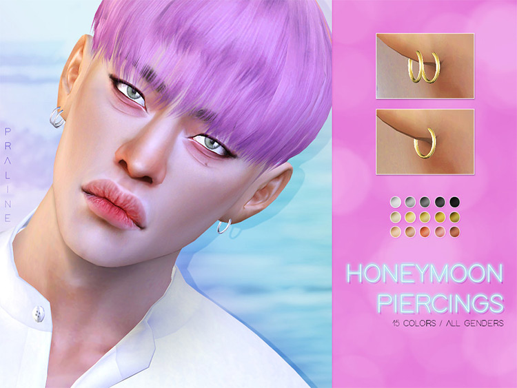 Best Sims 4 Hoop Earrings CC To Download   FandomSpot - 46