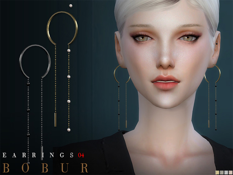 Bobur Earrings Sims4 CC