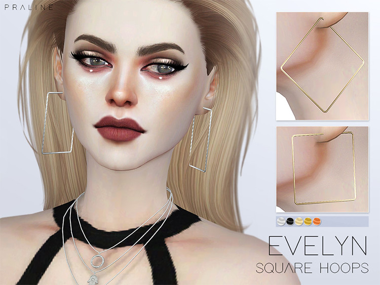 Geometrical Hoops for Sims4 CC