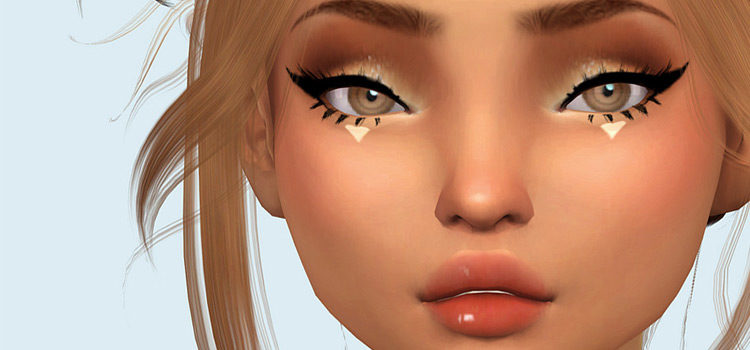 Saurins Moon Set - Makeup Sims4 Mod Preview