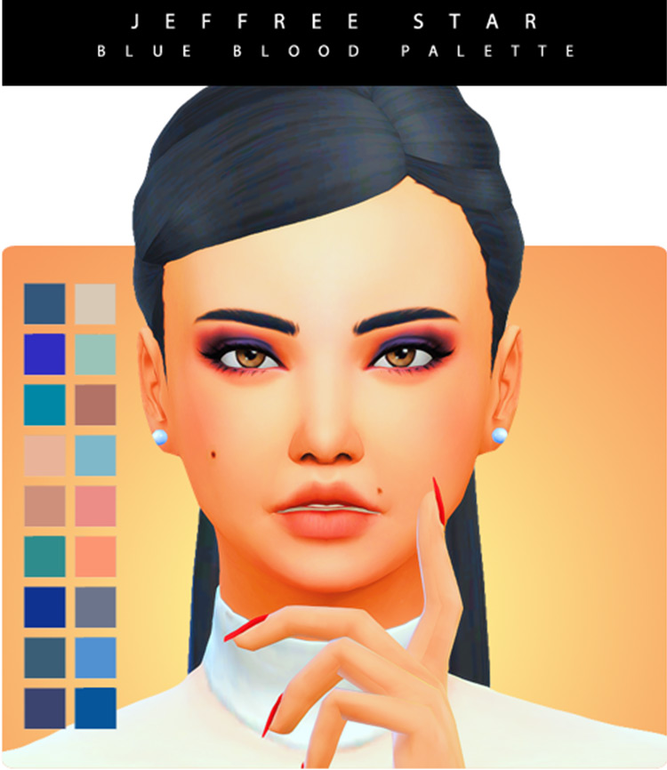 Jeffree Star's Blue Blood Palette from Sims 4