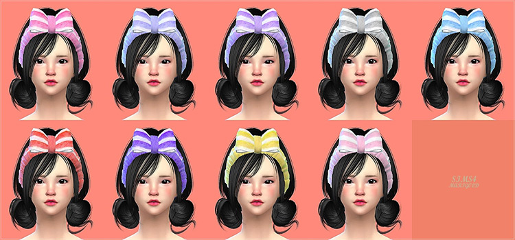 Korean Face Wash Headband with Hairbow CC