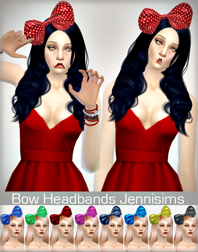 Sims 4 CC: Best Hair Bow Accessories (All Free To Download) – FandomSpot