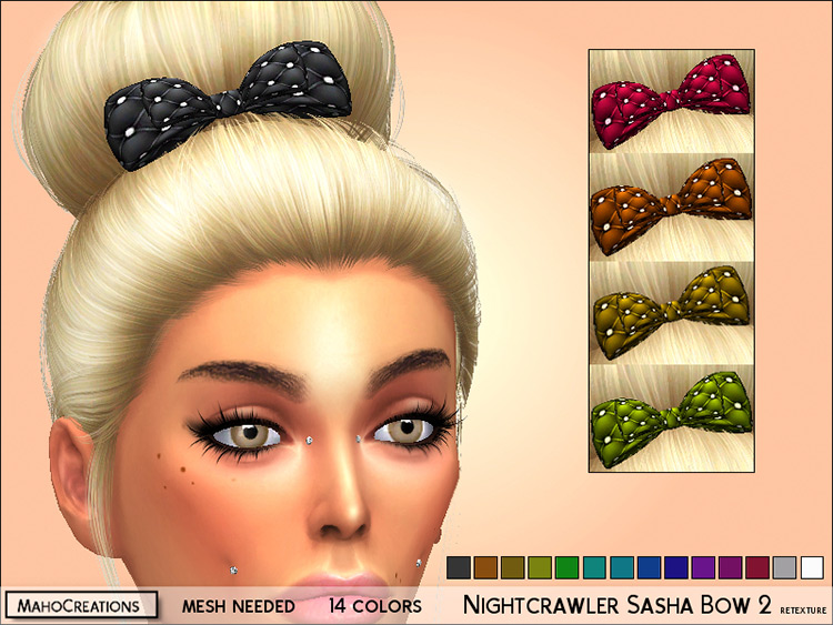 sims 4 bow hair