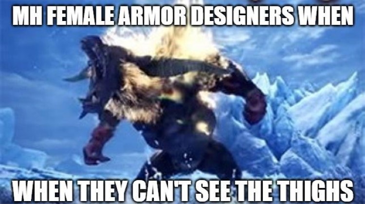 MH Female armor designers meme