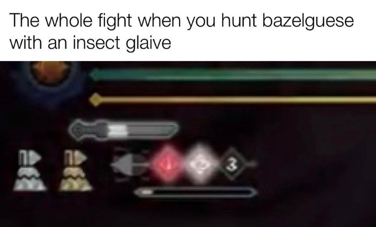 Whole fight hunt Bazelguese meme