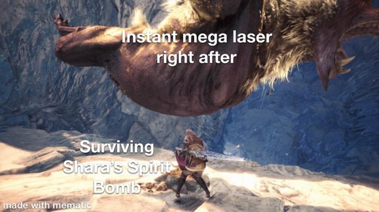 Instant mega laser meme MHW