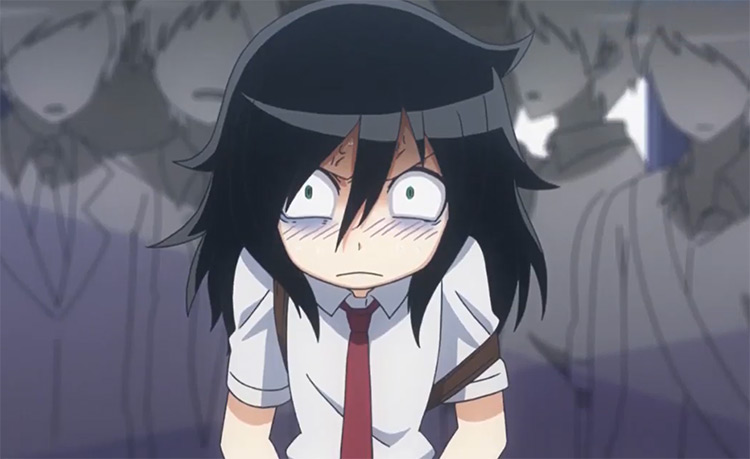 Capture d'écran de la série anime de Watamote