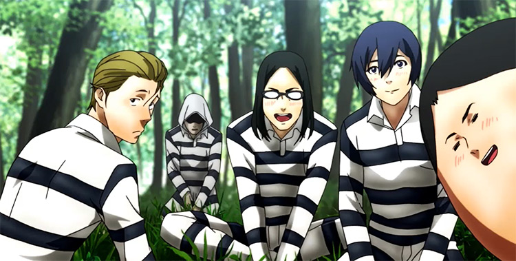 Captură de ecran a anime -ului școlii penitenciare